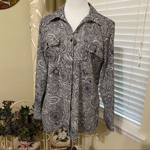 Rebecca Malone Paisley Long Sleeve Shirt